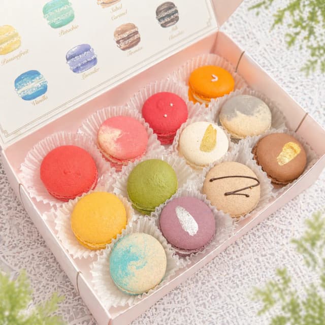 12-Piece Classic Macaron Gift Box