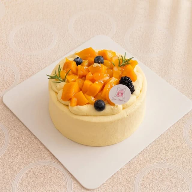 Mango Lava Chiffon Cake