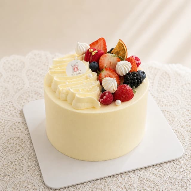 Fresh Fruit Chiffon Cake