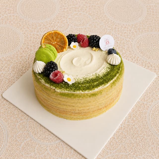 Matcha Mille Crêpe Cake