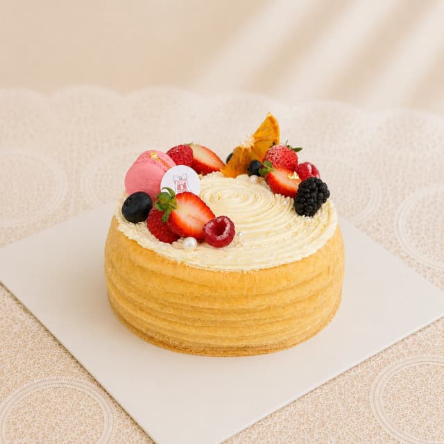 Strawberry Mille Crêpe Cake
