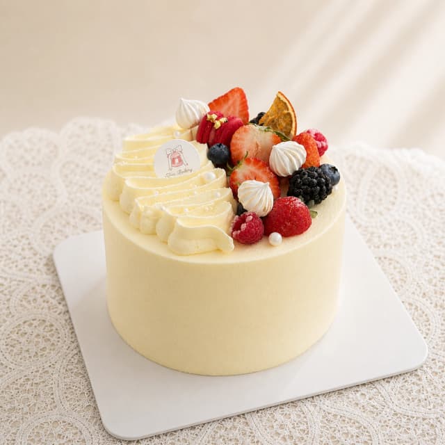 Fresh Fruit Chiffon Cake